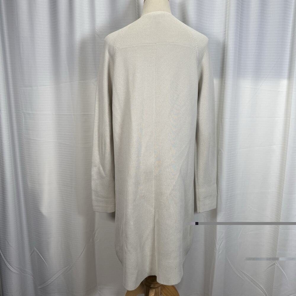Eileen Fisher Silk Organic Cotton Knit Cardigan Sweater Women's Size S Ivory - Picture 4 of 8